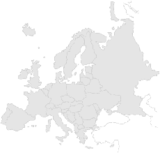 Retail Company - mapa Evropy